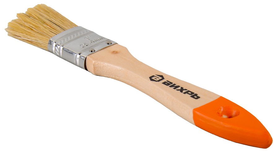Кисть флейцевая ВИХРЬ 25 мм 1'' стандарт натуральная щетина 73/3/4/1