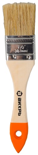 Кисть флейцевая ВИХРЬ 38 мм 1,5'' стандарт натуральная щетина 73/3/4/2