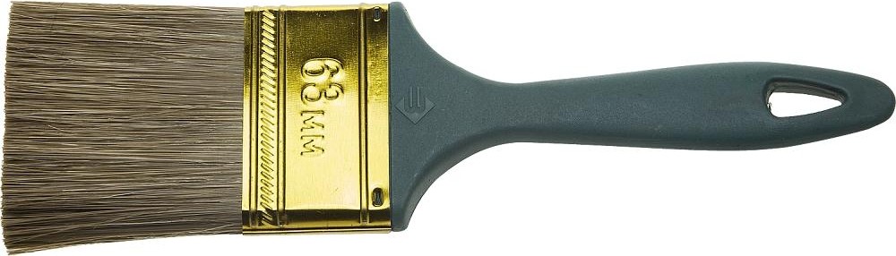 Кисть флейцевая ЗУБР МАСТЕР КП-14 плоская, смешанная щетина, пластмассовая рукоятка, 4-01014-063