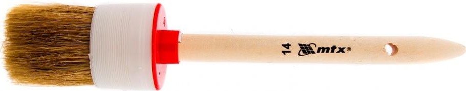 Кисть круглая MATRIX №14 (50 мм), натуральная щетина, деревянная ручка/ 82084