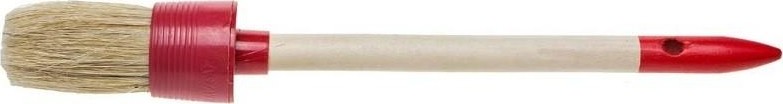 Кисть круглая STAYER MASTER светлая натурал. щетина, пластм. корпус, деревян.  0141-30
