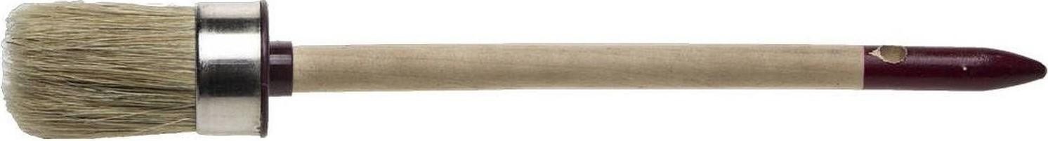 Кисть круглая ЗУБР МАСТЕР светлая щетина, деревянная ручка, №8, 35мм 01501-35