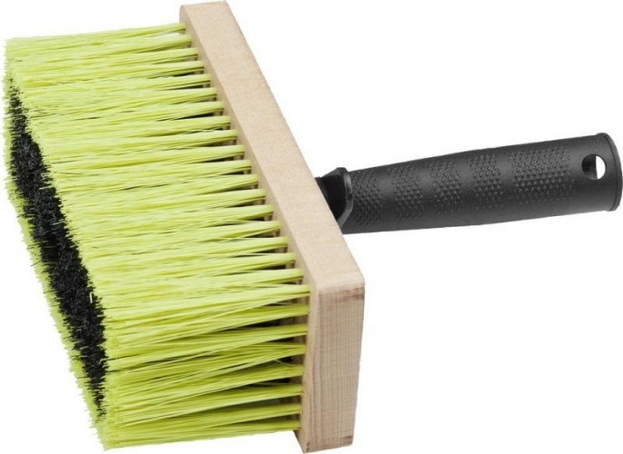 Кисть макловица ЗУБР МАСТЕР искусственная щетина, деревянный корпус, 75x170мм 01809-17