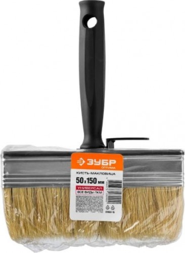 Кисть макловица ЗУБР ОПТИМА светлая щетина, пластмассовый корпус, 50х150мм 01802-15 - изображение 2