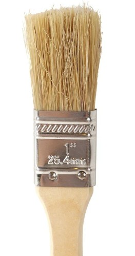 Кисть плоская СОЮЗ 9040-36-025С standard 1" (25мм), натуральная щетина, деревянная - изображение 2