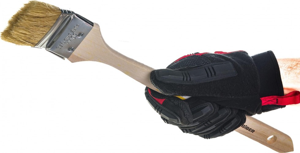 Кисть радиаторная Biber Стандарт 31173 натур. щетина, дер. рукоятка, 50мм Тов-001947 - изображение 2