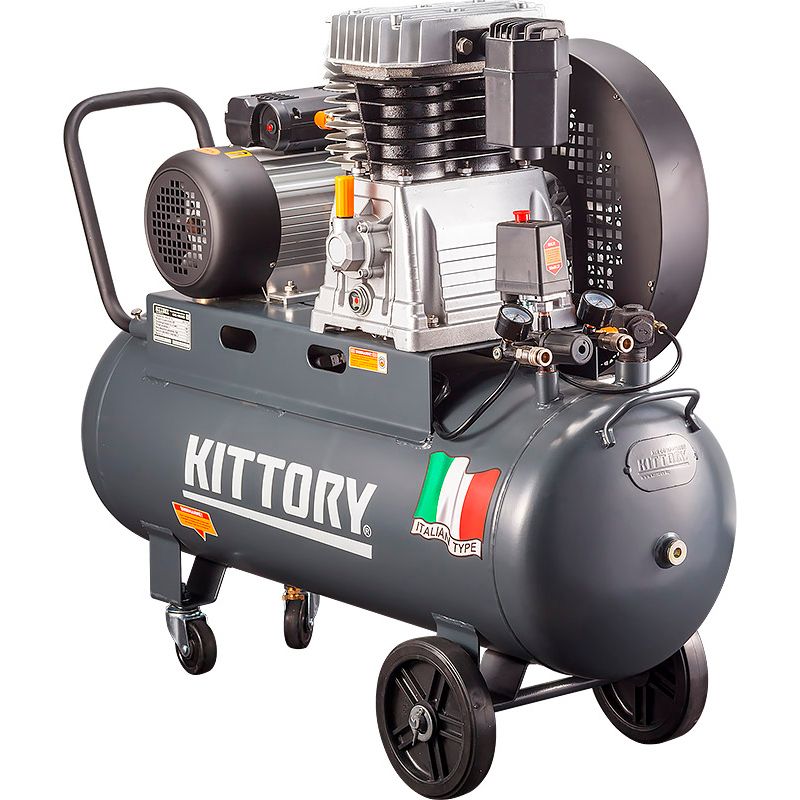 Компрессор (ременная передача) KITTORY KAC-100/80S - изображение 2