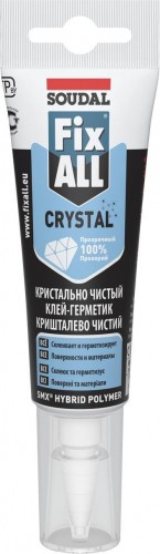 Клей-герметик SOUDAL FIX ALL CRYSTAL прозрачный (туба 125 мл) 134138 134138