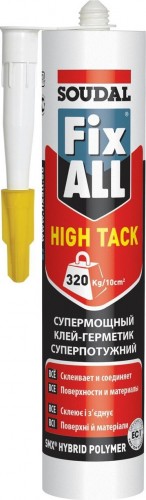 Клей-герметик SOUDAL FIX ALL HIGHT TACK белый 119129 119129