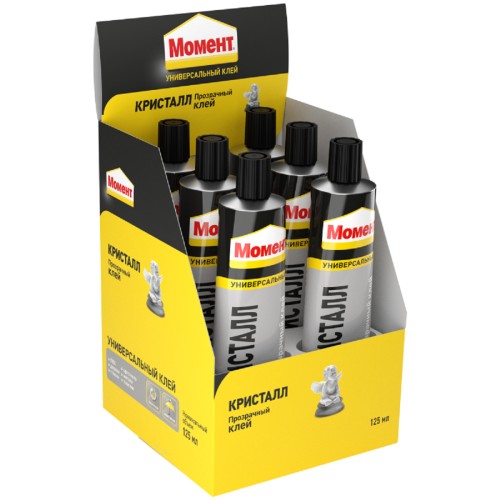 Клей МОМЕНТ КРИСТАЛЛ полиуретановый, прозрачный (туба 125 мл) 873867 C0036324 - изображение 2