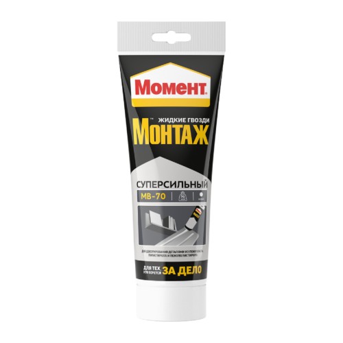 Клей МОМЕНТ Монтаж МВ- 70 Суперсильный белый (туба 250 г) 1192821 Б0022980