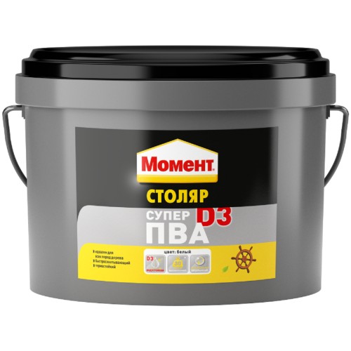 Клей МОМЕНТ Столяр SUPER PVA D3 (ведро 2 кг.) 740804