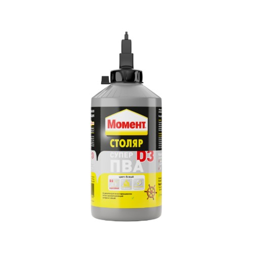 Клей МОМЕНТ Столяр SUPER PVA D3 (банка 750 г.) 728120  Б0022993
