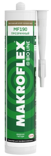 Клей монтажный МАКРОФЛЕКС MF190 Bio Line ультрасильный прозрачный 2670487 Б0057166