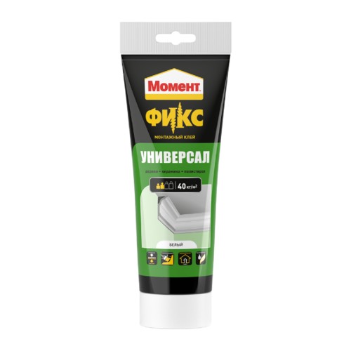 Клей монтажный МОМЕНТ FIX Универсал, белый (250 г) 2353532 Б0034943