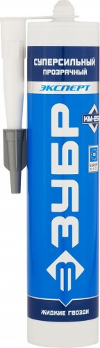 Клей монтажный ЗУБР суперсильный, прозрачный (300 мл) 41332