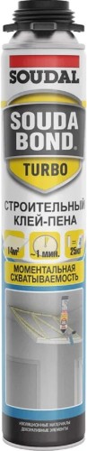 Клей-пена SOUDAL SOUDABOND TURBO профессиональный (750 мл) 168513 168513