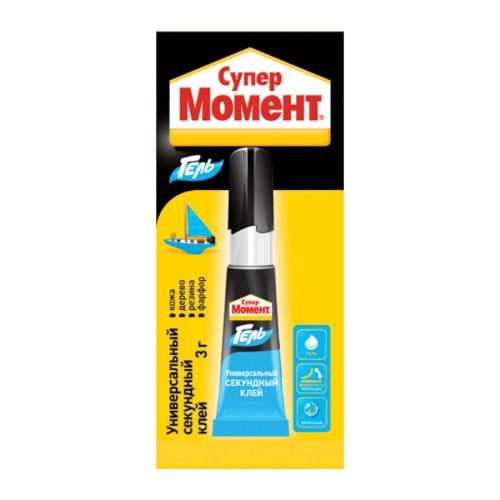 Клей секундный МОМЕНТ ГЕЛЬ (мульти-карта 3 г) 622917 C0036316