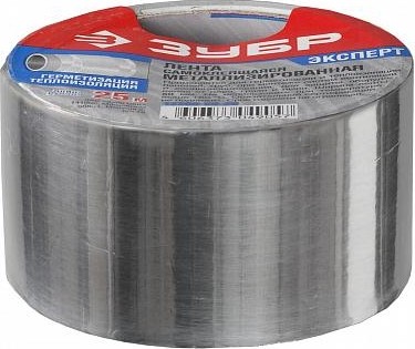 Клеящая лента ЗУБР ЭКСПЕРТ металлизированная, 48 мм х 50 м 12260-50-50