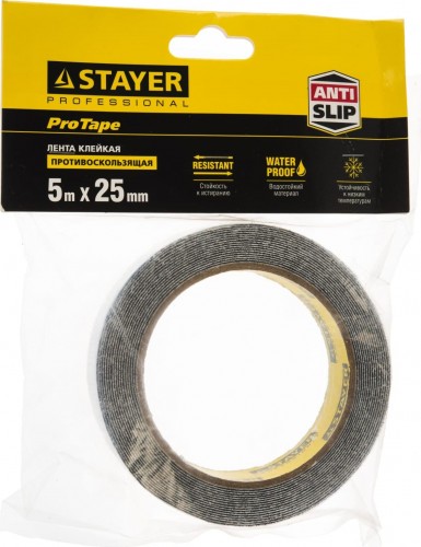 Клейкая противоскользящая лента STAYER PROFESSIONAL 25ммх5м 12270-25-05 - изображение 3