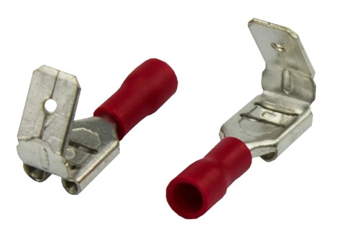 Клемма плоская REXANT 08-0414 ( уп 100 шт ) изолированная РПи-О 1.5-(6.3)/РпИо 1.5-7.5 08-0414