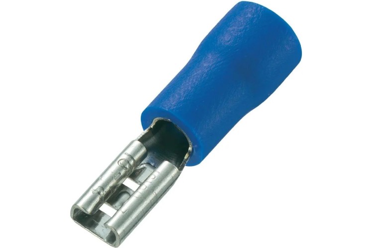 Клемма плоская REXANT 08-0431 ( уп 100 шт ) изолированная РПи-м 2.5-(2.8)/РпИм 2-250 08-0431