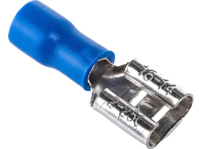 Клемма плоская REXANT 08-0433 ( уп 100 шт ) изолированная РПи-м 2.5-(6.3)/РпИм 2-250 08-0433