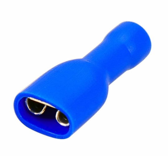 Клемма плоская REXANT 08-0632 ( уп 100 шт ) изолированная РППи-м 2.5-(6.3)/РпИмп 2-250 08-0632