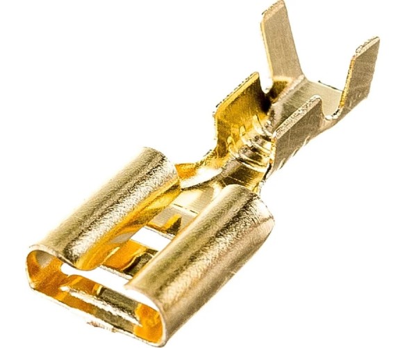 Клемма плоская REXANT 08-0912 ( уп 100 шт ) гнездо 7.7 мм 0.75-1.5 мм² (РП-м 1.5-(6.3)) 08-0912