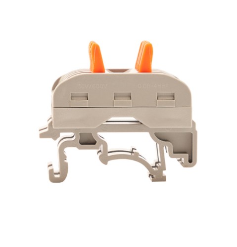 Клемма проходная REXANT СМК 222-424D 4-полюсная,на DIN-рейку (0,08-4 мм²) серая 50шт 07-5237 - изображение 3