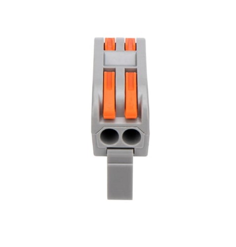 Клемма проходная REXANT СМК 222-422D 2-полюсная, на DIN-рейку (0,08-4 мм²) серая 50шт. 07-5239 - изображение 5