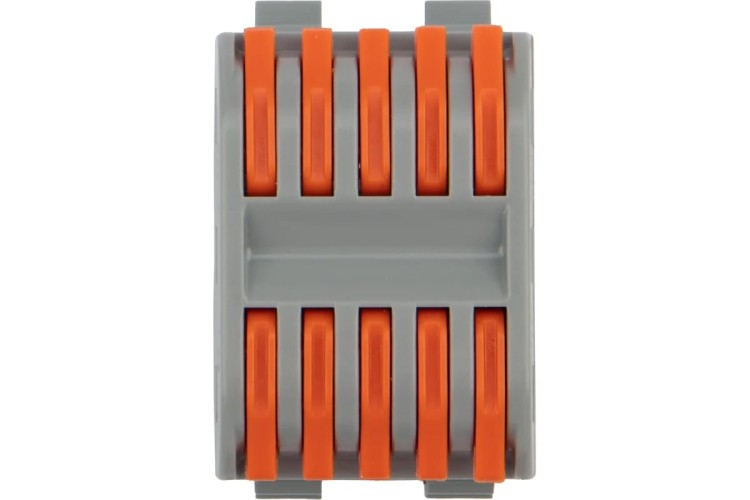 Клемма проходная REXANT СМК 222-425D 5-полюсная, на DIN-рейку (0,08-4 мм²), серая 4шт 07-5236-04 - изображение 4
