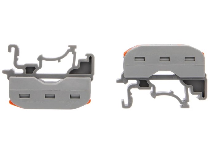 Клемма проходная REXANT СМК 222-422D 2-полюсная, на DIN-рейку (0,08-4 мм²), серая, 5шт 07-5239-05 - изображение 3