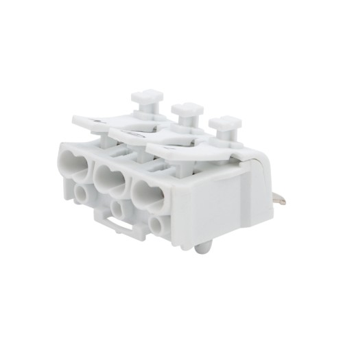 Клемма REXANT 07-6215-2 ( уп 100 шт ) пружинная соединительная КСП 3-полюсная с монтажно 07-6215-2 - изображение 2