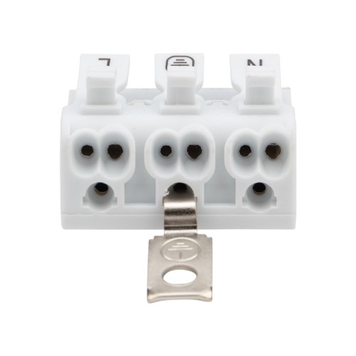 Клемма REXANT 07-6215-2 ( уп 100 шт ) пружинная соединительная КСП 3-полюсная с монтажно 07-6215-2 - изображение 3