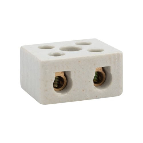 Клемма REXANT 07-6224 керамическая КВ 16 мм² 2 пары контактов (50 шт/уп) 07-6224