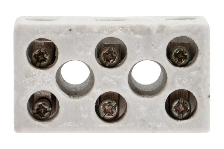 Клемма REXANT 07-6225 керамическая КВ 4 мм² 3 пары контактов (100 шт/уп) 07-6225 - изображение 3