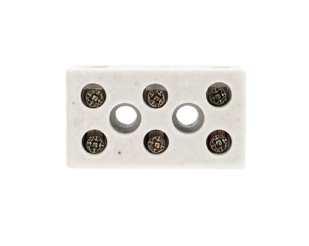 Клемма REXANT 07-6227 керамическая КВ 12 мм² 3 пары контактов (45 шт/уп) 07-6227 - изображение 2