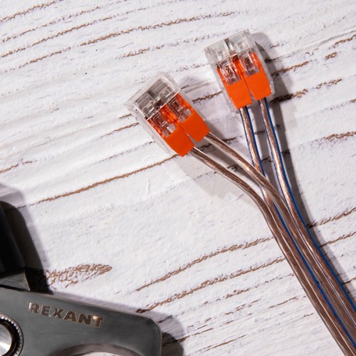 Клемма REXANT СМК 221-412 универсальная компактная 2-проводная до 4,0 мм² 50 07-5202 - изображение 4