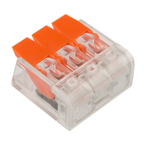 Клемма REXANT СМК 221-413 универсальная компактная 3-проводная до 4,0 мм² 50 07-5203 - изображение 3