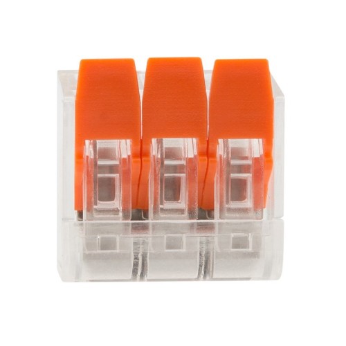 Клемма REXANT СМК 221-413 универсальная компактная 3-проводная до 4,0 мм² 50 07-5203 - изображение 2