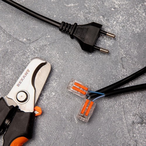 Клемма REXANT СМК 222-412 универсальная 2-проводная прозрачная 0,08-2,5/4 мм 07-5252-1 - изображение 3