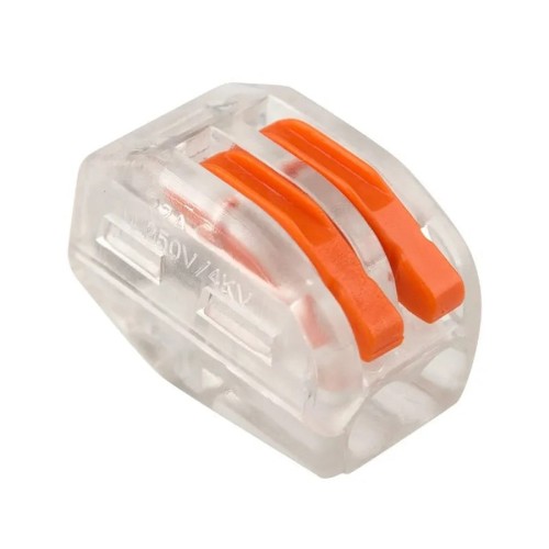 Клемма REXANT СМК 222-412 универсальная 2-проводная прозрачная 0,08-2,5/4 мм 07-5252-1