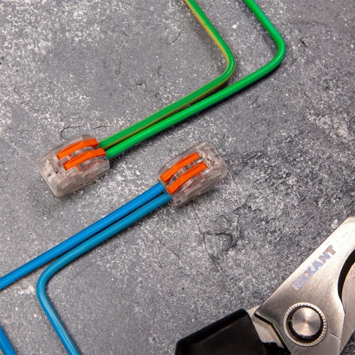 Клемма REXANT СМК 222-412 универсальная 2-проводная прозрачная 0,08-2,5/4 мм 06-0203-A5 - изображение 4