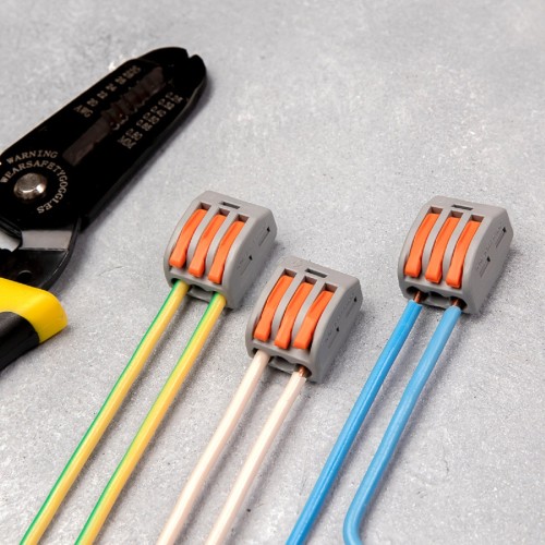 Клемма REXANT СМК 222-413 универсальная 3-проводная серая 0,08-2,5/4 мм² (50 07-5253-4 - изображение 4