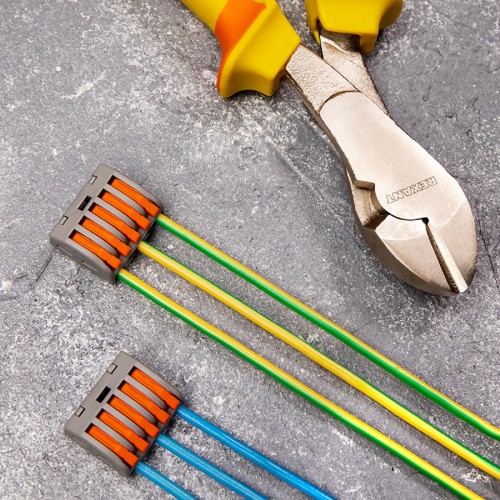 Клемма REXANT СМК 222-415 универсальная 5-проводная серая 0,08-2,5/4 мм² 10  06-0202-C10 - изображение 3