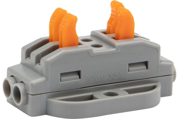 Клемма REXANT СМК 222-422P проходная 2 полюса, с монтажной площадкой (0,08-4  07-6262 - изображение 3