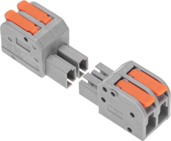 Клемма REXANT СМК 222-422R 2 полюса 0,2-2,5/4мм² (блистер 5 шт/уп) 07-5262-5