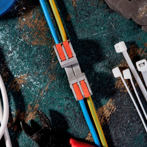 Клемма REXANT СМК 222-422R 2 полюса 0,2-2,5/4мм² (блистер 5 шт/уп) 07-5262-5 - изображение 2