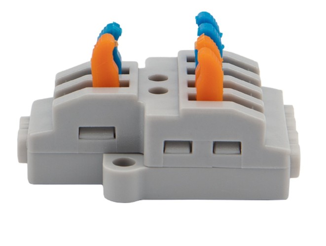 Клемма REXANT СМК 2x2 проходная разветвительная 2 полюса, с монтажной пл 07-5235-05 - изображение 2